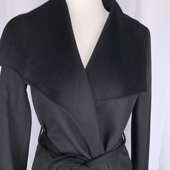 LAST ONE Tahari Ella Double Face Belted Wrap Coat - Picture 2 of 9
